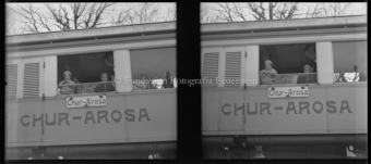 Aufnahmen mit Zug für die Rhätische Bahn