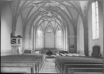 Innenaufnahme Kirche Scuol 