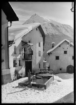 Dorfpartie in Scuol