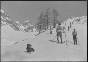 Skifahrer im Val Tuoi