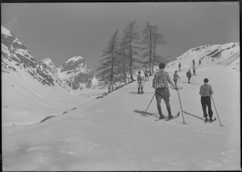 Skifahrer im Val Tuoi