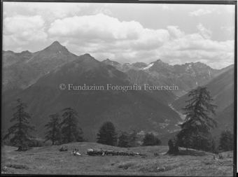 Blick von Alp Griatschouls Richtung Val Trupchun