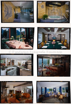 Innenaufnahmen, Esssaal, Porträt Koch, 