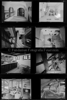Innenaufnahme Autogarage, Treppenhaus, Bar, Zimmer, Esssaal, Büro