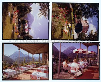 Aussenaufnahme Terrasse, Gäste auf Liegestühle