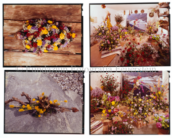 Nahaufnahme Blumensträusse