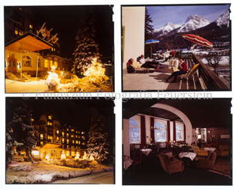 Aussenaufnahme Terrasse, Winter und Nacht