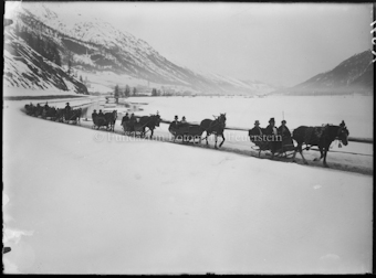 Engadiner Schlittenfahrt oberes Engadin