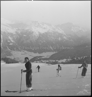 Wergenstein Motiv im Skigebiet