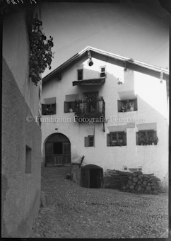 Blick auf Wohnhaus