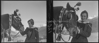 Junge Frau mit Pferd
