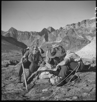 Silvretta, Sommer, Blick von der Mittagsplatte auf Verstancla, Schwarzkopf