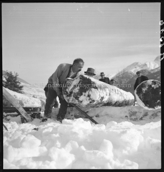 Holzer im Winter 1948