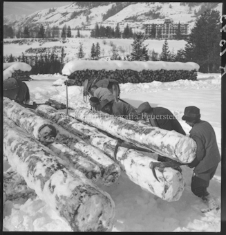 Holzer im Winter 1948