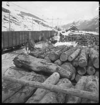 Holzer im Winter 1948