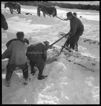 Holzer im Winter 1948