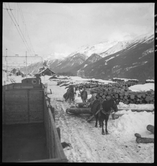 Holzer im Winter 1948