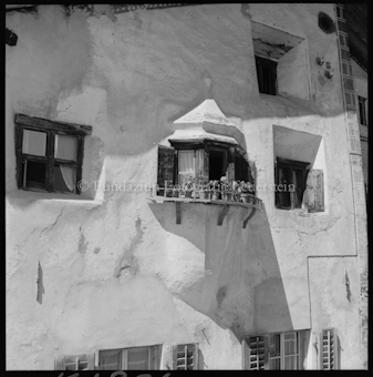 Hausfassade mit Erker