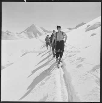 Winter, Skitour, Blick auf Muttler