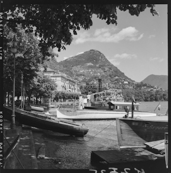 Lugano, Quai mit Monte Brè