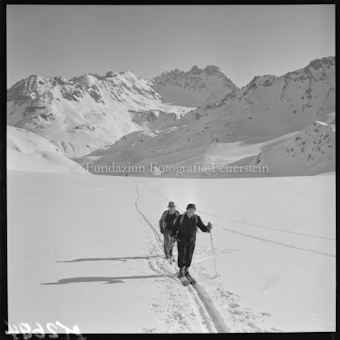 Silvrettatour 1956, Jamtalgletscher gegen Fluchthorn