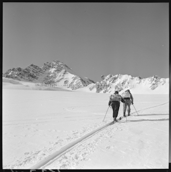 Silvrettatour 1956, Jamtalgletscher, Dreiländerspitze