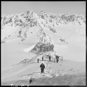 Silvrettatour 1956, Aufstieg zur Dreiländerspitze