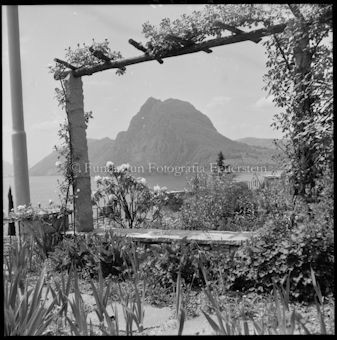 Lugano, Blumenterrasse in Castagnola mit Salvatore