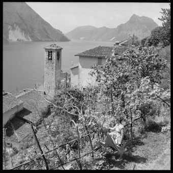 Gandria Kirche gegen San Salvatore