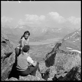 Diavolezza, Blick auf Bernina Hospiz-See