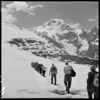 Persgletscher mit Piz Bernina