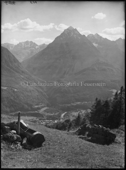 Piz Pisoc, im Tal Scuol, fotografiert Nähe Motta Naluns