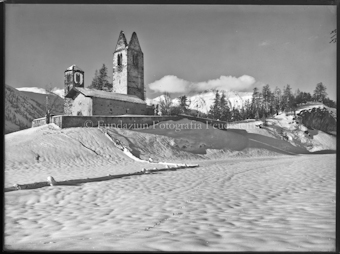 Kirche Sant Jan, Celerina, Winter