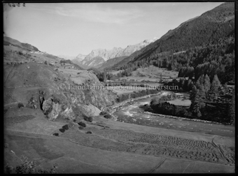 Blick von Lavin auf Unterengadin