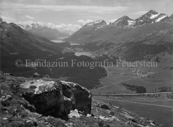 Muottas Muragl, Blick gegen Maloja