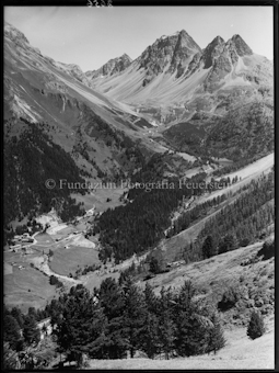Preda Blick von der Alp ob Preda gegen Bergün