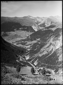 Preda Blick von der Alp ob Preda gegen Bergün