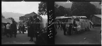 Chur Jahrmarkt Stereo Aufnahme bezeichnet 2742/ S. Ch. 1-9