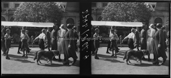 Chur Jahrmarkt Stereo Aufnahme bezeichnet 2742/ S. Ch. 1-9