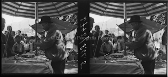 Chur Jahrmarkt Stereo Aufnahme bezeichnet 2742/ S. Ch. 1-9