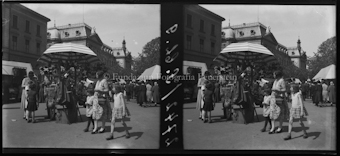 Chur Jahrmarkt Stereo Aufnahme bezeichnet 2742/ S. Ch. 1-9