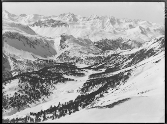 Winter S-charl Panorama von Mot Minschun