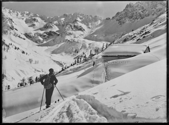 Winter S-charl Alp Tavrü mit Paul Bigler