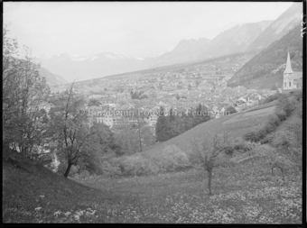 Chur Blick von der Strasse Churwalden aus