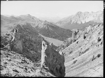 Oberpost, Blick von Vallet auf Alp Buffalora
