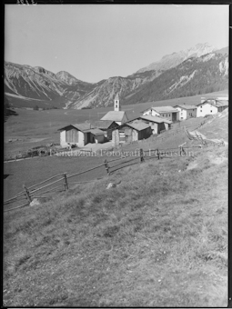 Oberpost Dorf Lü Blick gegen Ofenpasshöhe