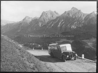 Autopost Scuol Ftan Blick auf Vulpera Lischana