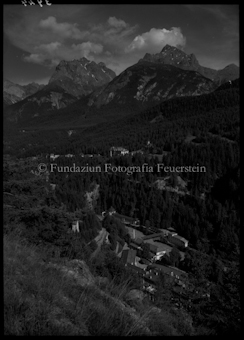 Scuol, Dorfansicht von oben
