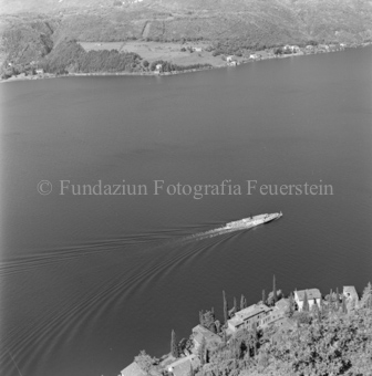 Luganersee, Dörfer an beiden Seeufern, Bezeichnung Hülle: Tessin 1946