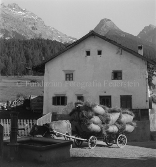 Scuol, Bezeichnung Hülle: Bauern, Alltag, Brauchtum, Ernte / tagl. Brot / Bauernarbeit / Alpfahrt